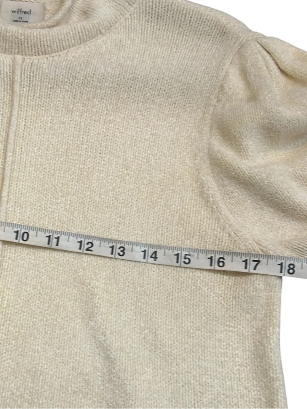 Aritzia Wilfred Ingrid Sweater- Cream Mock Neck- Size XS - Picture 11 of 12